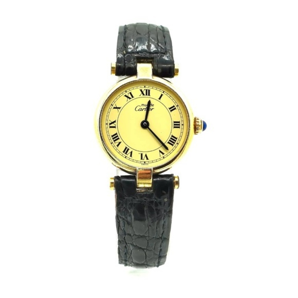 Cartier Must Vendome Vermiel 24 mm Sv 925 Quartz Watch